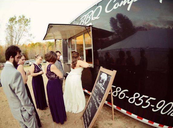 Food truck at catered event